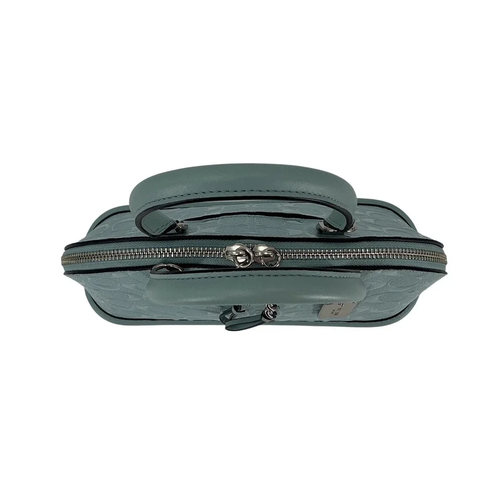 Coach Mini Sierra Satchel F58540 Patent Leather Blue | Crossbody |‎ Authentic